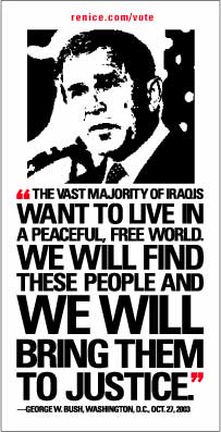 The vast majority of Iraqis want to live in a peaceful, free world.